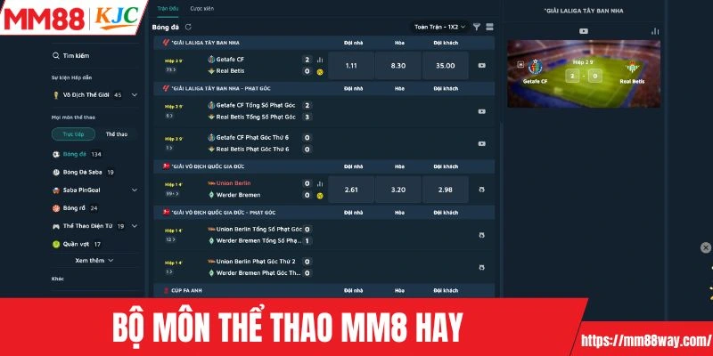Bộ môn thể thao MM88 hay