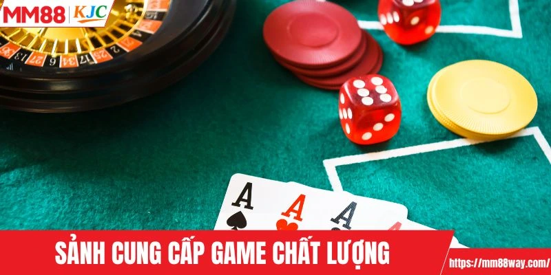 Đa dạng các sảnh game đẳng cấp tại nền tảng