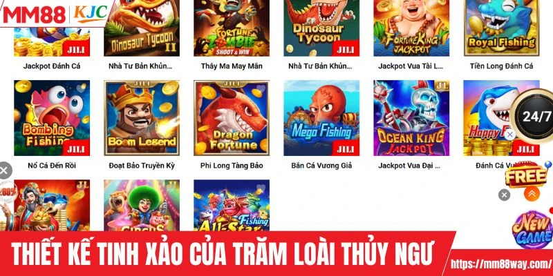 Thiết kế tinh xảo của hàng trăm loài thủy ngư
